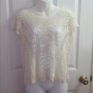 Crotchet Lace top, XL